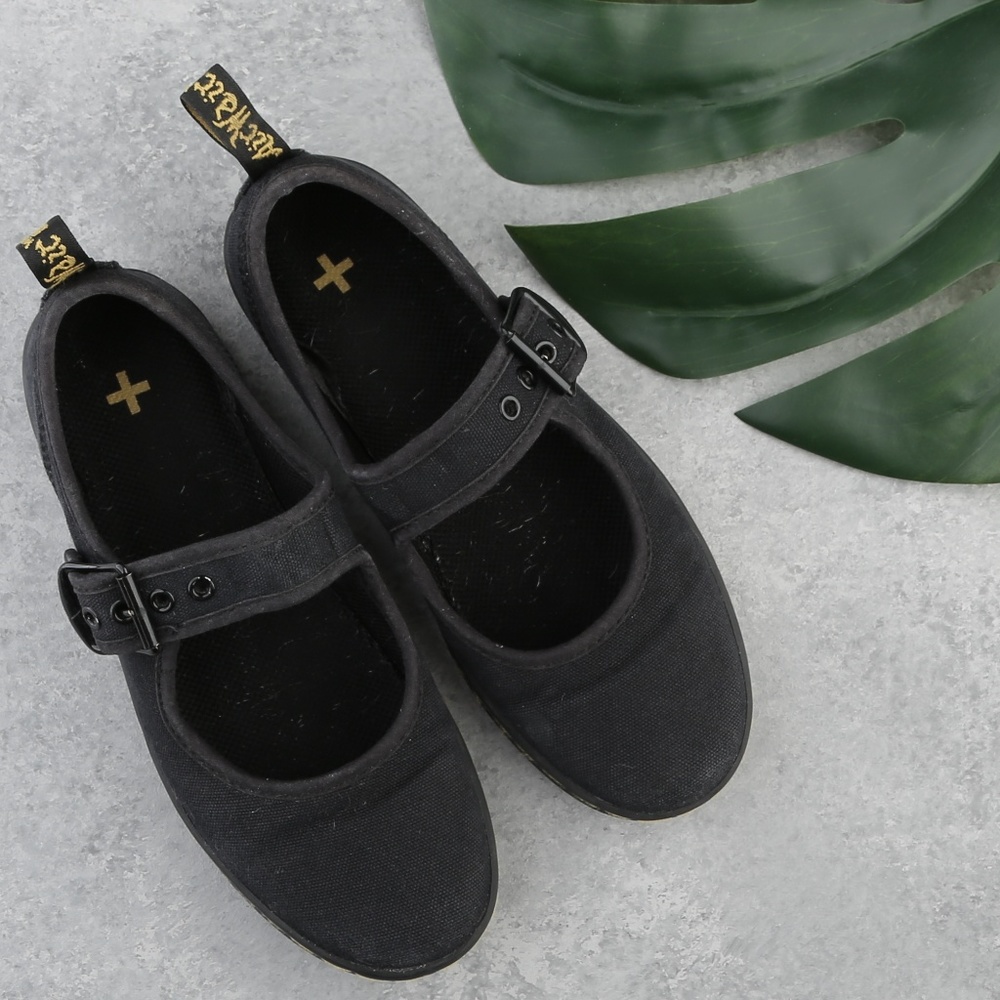 dr martens canvas carnaby mary janes